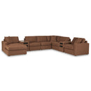  Manufacturer Color_Spice  -- Signature Design by Ashley Modmax Fabric 8 pc Sectional IMAGE 1