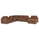 Manufacturer Color_Spice  -- Signature Design by Ashley Modmax Fabric 8 pc Sectional IMAGE 1
