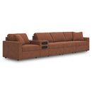  Manufacturer Color_Spice  -- Signature Design by Ashley Modmax Fabric 5 pc Sectional IMAGE 1