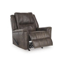  Manufacturer Color_Walnut  -- Signature Design by Ashley Lixtowel Rocker Leather Look Recliner IMAGE 2