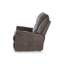  Manufacturer Color_Walnut  -- Signature Design by Ashley Lixtowel Rocker Leather Look Recliner IMAGE 5