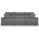  Manufacturer Color_Salt and Pepper  -- Signature Design by Ashley ModMax II Power Reclining Fabric 3 pc Sectional IMAGE 1