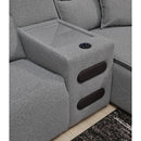  Manufacturer Color_Salt and Pepper  -- Signature Design by Ashley ModMax II Power Reclining Fabric 5 pc Sectional IMAGE 2