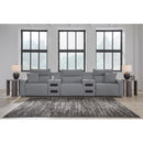  Manufacturer Color_Salt and Pepper  -- Signature Design by Ashley ModMax II Power Reclining Fabric 5 pc Sectional IMAGE 6