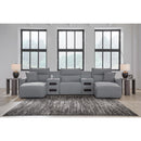  Manufacturer Color_Salt and Pepper  -- Signature Design by Ashley ModMax II Power Reclining Fabric 5 pc Sectional IMAGE 5