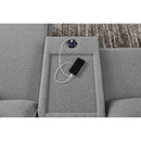  Manufacturer Color_Salt and Pepper  -- Signature Design by Ashley ModMax II Power Reclining Fabric 3 pc Sectional IMAGE 5