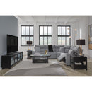  Manufacturer Color_Salt and Pepper  -- Signature Design by Ashley ModMax II Power Reclining Fabric 5 pc Sectional IMAGE 6