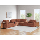  Manufacturer Color_Spice  -- Signature Design by Ashley Modmax Fabric 7 pc Sectional IMAGE 2