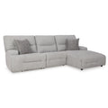  Manufacturer Color_Pewter -- Signature Design by Ashley Acklen Place Power Reclining Fabric 3 pc Sectional IMAGE 1