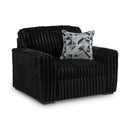  Manufacturer Color_Onyx -- Signature Design by Ashley Midnight Madness Stationary Fabric Chair IMAGE 1