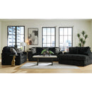  Manufacturer Color_Onyx  -- Signature Design by Ashley Midnight Madness Stationary Fabric Loveseat IMAGE 9
