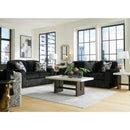  Manufacturer Color_Onyx -- Signature Design by Ashley Midnight Madness Stationary Fabric Sofa IMAGE 14