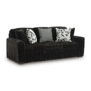  Manufacturer Color_Onyx -- Signature Design by Ashley Midnight Madness Stationary Fabric Sofa IMAGE 1