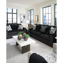  Manufacturer Color_Onyx -- Signature Design by Ashley Midnight Madness Stationary Fabric Sofa IMAGE 6