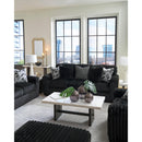  Manufacturer Color_Onyx -- Signature Design by Ashley Midnight Madness Stationary Fabric Sofa IMAGE 8