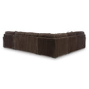  Manufacturer Color_Chocolate -- Signature Design by Ashley Midnight-Madness 98104S3 4 pc Sectional with Chaise IMAGE 2