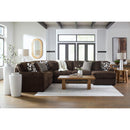  Manufacturer Color_Chocolate -- Signature Design by Ashley Midnight-Madness 98104S3 4 pc Sectional with Chaise IMAGE 4