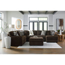  Manufacturer Color_Chocolate -- Signature Design by Ashley Midnight-Madness 98104S3 4 pc Sectional with Chaise IMAGE 6