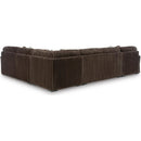  Manufacturer Color_Chocolate -- Signature Design by Ashley Midnight-Madness 98104S4 4 pc Sectional with Chaise IMAGE 2