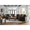  Manufacturer Color_Chocolate -- Signature Design by Ashley Midnight-Madness 98104S4 4 pc Sectional with Chaise IMAGE 5