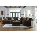  Manufacturer Color_Chocolate -- Signature Design by Ashley Midnight-Madness 98104S4 4 pc Sectional with Chaise IMAGE 6