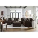  Manufacturer Color_Chocolate -- Signature Design by Ashley Midnight-Madness 98104S4 4 pc Sectional with Chaise IMAGE 7