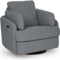  Manufacturer Color_Salt and Pepper -- Signature Design by Ashley Alainmont Next Gen Nuvella Power Swivel Fabric Recliner IMAGE 1