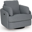  Manufacturer Color_Salt and Pepper  -- Signature Design by Ashley Alainmont Next Gen Nuvella Power Swivel Fabric Recliner IMAGE 1