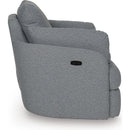  Manufacturer Color_Salt and Pepper  -- Signature Design by Ashley Alainmont Next Gen Nuvella Power Swivel Fabric Recliner IMAGE 5