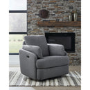  Manufacturer Color_Salt and Pepper  -- Signature Design by Ashley Alainmont Next Gen Nuvella Power Swivel Fabric Recliner IMAGE 9