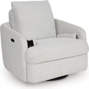  Manufacturer Color_Stone  -- Alainmont Next-Gen Nuvella A3000739 Swivel Power Recliner IMAGE 4