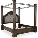  Size_King -- Signature Design by Ashley Maylee Upholstered Canopy Bed IMAGE 1
