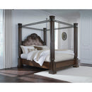  Size_Queen -- Maylee B947B8 Queen Canopy Bed IMAGE 4