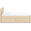  Size_Queen  -- Onita EB9632B12 Queen Panel Platform Bed with 1 Side Storage IMAGE 4