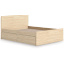  Size_Queen  -- Onita EB9632B12 Queen Panel Platform Bed with 1 Side Storage IMAGE 7
