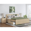  Size_Queen  -- Onita EB9632B12 Queen Panel Platform Bed with 1 Side Storage IMAGE 8