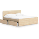 Size_Queen  -- Onita EB9632B18 Queen Panel Platform Bed with 2 Side Storage IMAGE 2