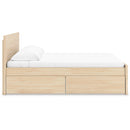  Size_Queen  -- Onita EB9632B18 Queen Panel Platform Bed with 2 Side Storage IMAGE 4