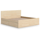  Size_Queen  -- Onita EB9632B18 Queen Panel Platform Bed with 2 Side Storage IMAGE 6