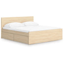  Size_King  -- Onita EB9632B24 King Panel Platform Bed with 2 Side Storage IMAGE 1