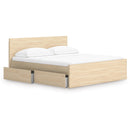  Size_King  -- Onita EB9632B24 King Panel Platform Bed with 2 Side Storage IMAGE 2