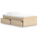  Size_Twin  -- Onita EB9632B7 Twin Platform Bed with 1 Side Storage IMAGE 2