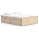  Size_Queen  -- Onita EB9632B9 Queen Platform Bed with 1 Side Storage IMAGE 1