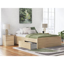  Size_Queen  -- Onita EB9632B9 Queen Platform Bed with 1 Side Storage IMAGE 8