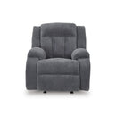 Manufacturer Color_Steel  -- Signature Design by Ashley Observation Power Rocker Fabric Recliner IMAGE 3