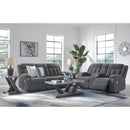  Manufacturer Color_Steel  -- Signature Design by Ashley Observation Power Rocker Fabric Recliner IMAGE 9