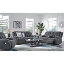  Manufacturer Color_Steel  -- Signature Design by Ashley Observation Power Reclining Fabric Sofa IMAGE 10