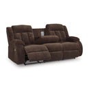  Manufacturer Color_Chocolate  -- Observation PC2140699 Reclining Power Sofa with Drop Down Table IMAGE 1