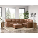  Manufacturer Color_Caramel -- Signature Design by Ashley WillowBend Leather Look Ottoman IMAGE 5