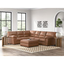  Manufacturer Color_Caramel -- Signature Design by Ashley WillowBend Leather Look Ottoman IMAGE 8